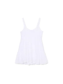 Cropp Sukienki, Kombinezony*Biała sukienka na ramiączkach