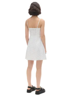 Cropp Sukienki, Kombinezony*Biała sukienka w groszki