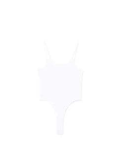 Cropp Koszulki, Topy*Białe body na ramiączkach