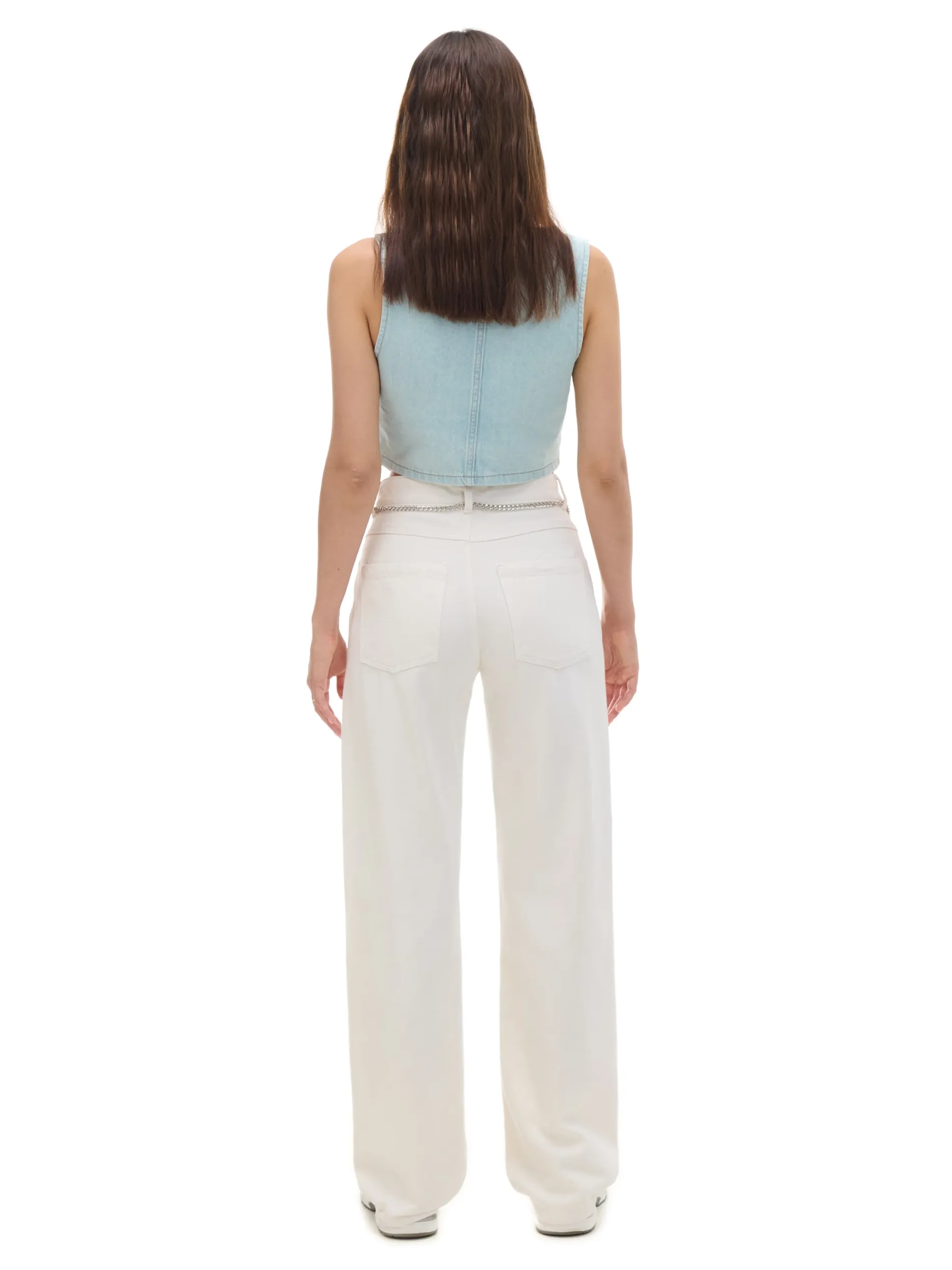 Cropp Jeansy*Białe jeansy straight