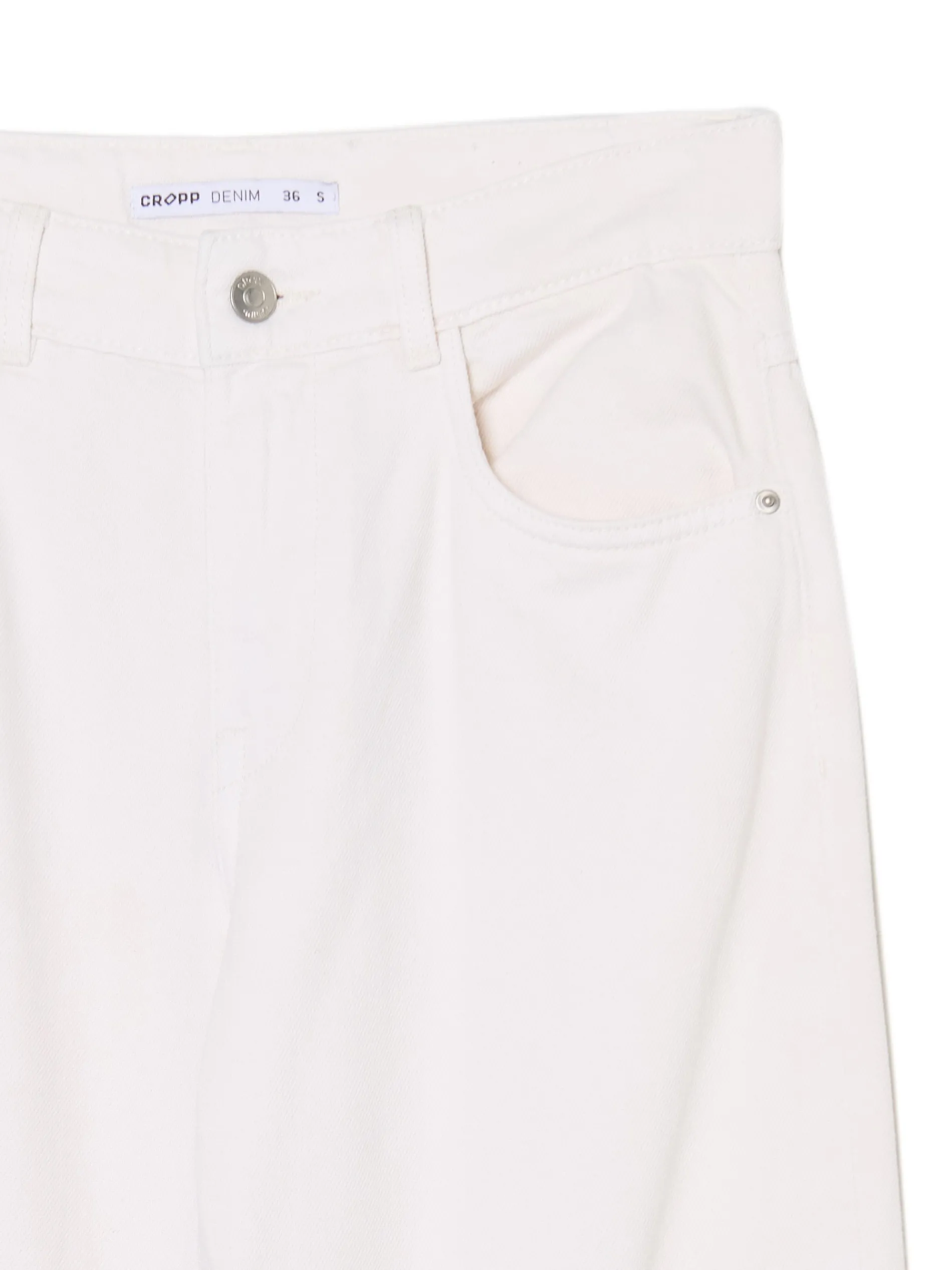 Cropp Jeansy*Białe jeansy straight