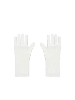 Cropp Rękawiczki*Białe kabaretkowe mitenki
