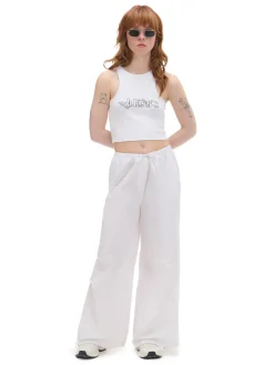 Cropp Spodnie*Białe spodnie wide leg