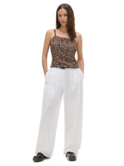 Cropp Spodnie*Białe spodnie wide leg