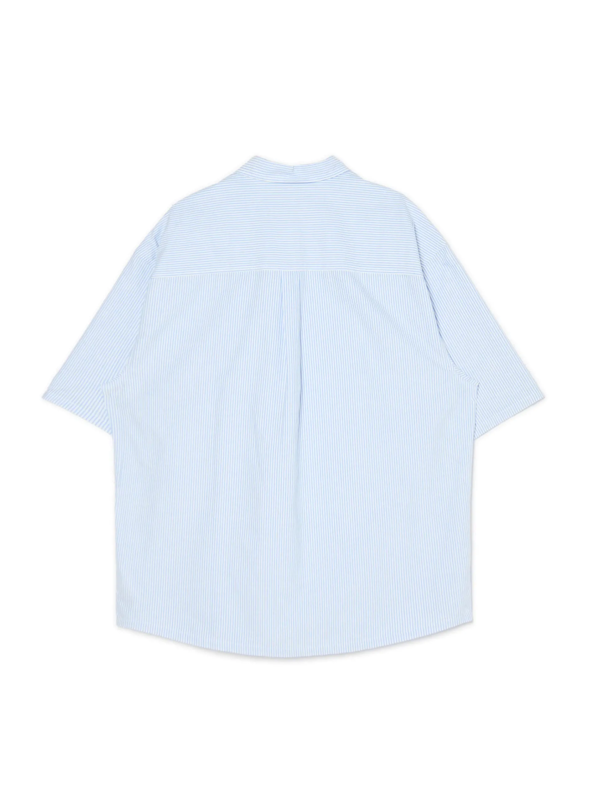 Cropp Koszule*Biało-błękitna koszula z krótkim rękawem