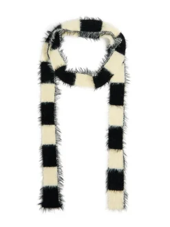 Cropp Szaliki*Biało-czarny szalik z meszkiem