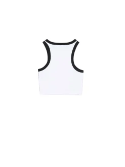 Cropp Koszulki, Topy*Biało-czarny top