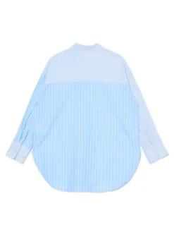 Cropp Koszule, Bluzki*Błękitna koszula oversize w pionowe paski