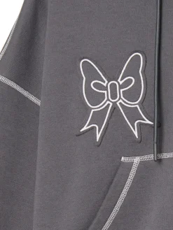 Cropp Bluzy*Bluza hoddie z kontrastowymi przeszyciami