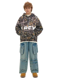 Cropp Bluzy*Bluza hoodie z leśnym nadrukiem