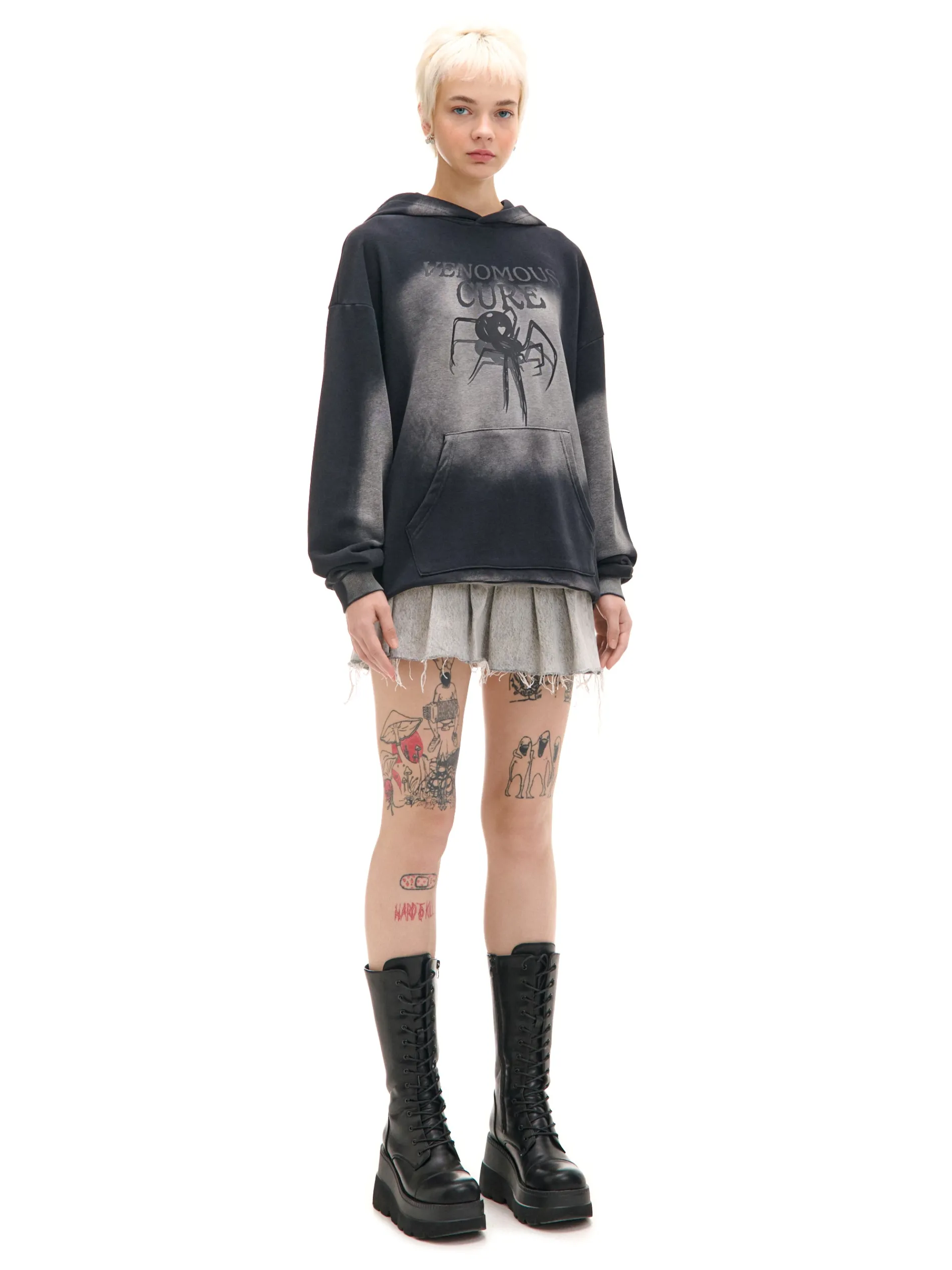 Cropp Bluzy*Bluza hoodie z motywem pająka