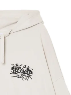 Cropp Bluzy*Bluza oversize z kapturem i nadrukiem