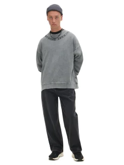 Cropp Bluzy*Bluza z efektem sprania i napisem