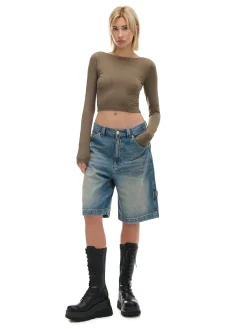 Cropp Koszulki, Topy*Bluzka longsleeve z wiskozą