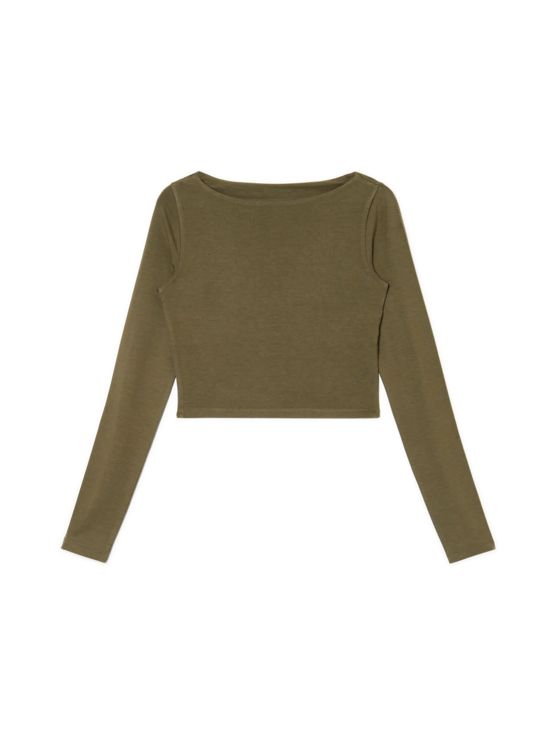 Cropp Koszulki, Topy*Bluzka longsleeve z wiskozą