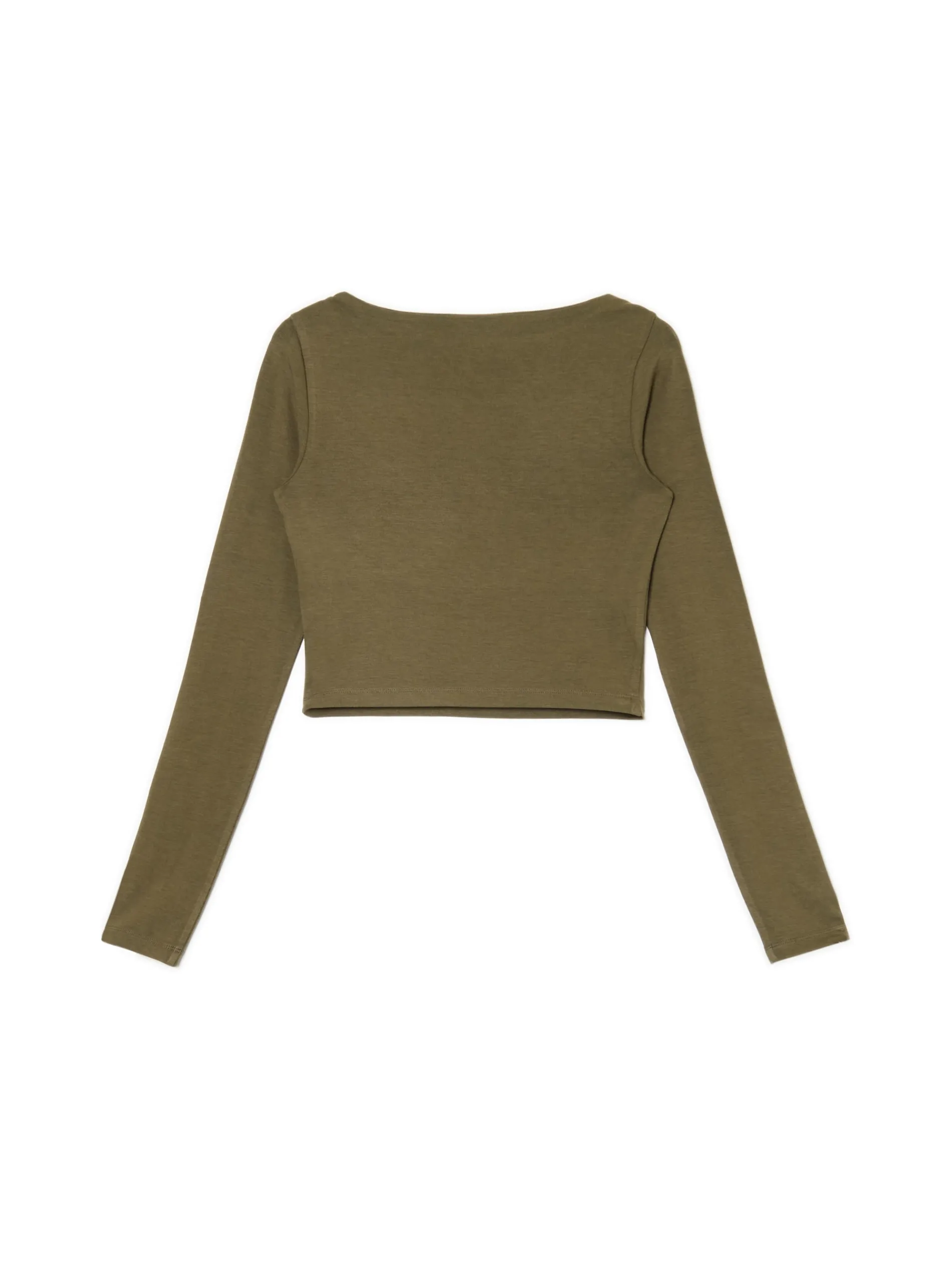 Cropp Koszulki, Topy*Bluzka longsleeve z wiskozą