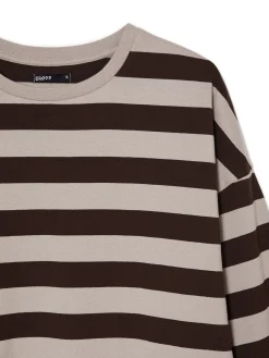 Cropp Koszulki, Topy|Koszule, Bluzki*Bluzka z długim rękawem w paski UNISEX