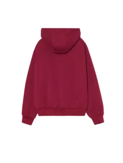 Cropp Bluzy|Sety*Bordowa bluza z kapturem i nadrukiem