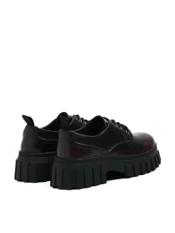 Cropp Półbuty*Bordowe półbuty derby