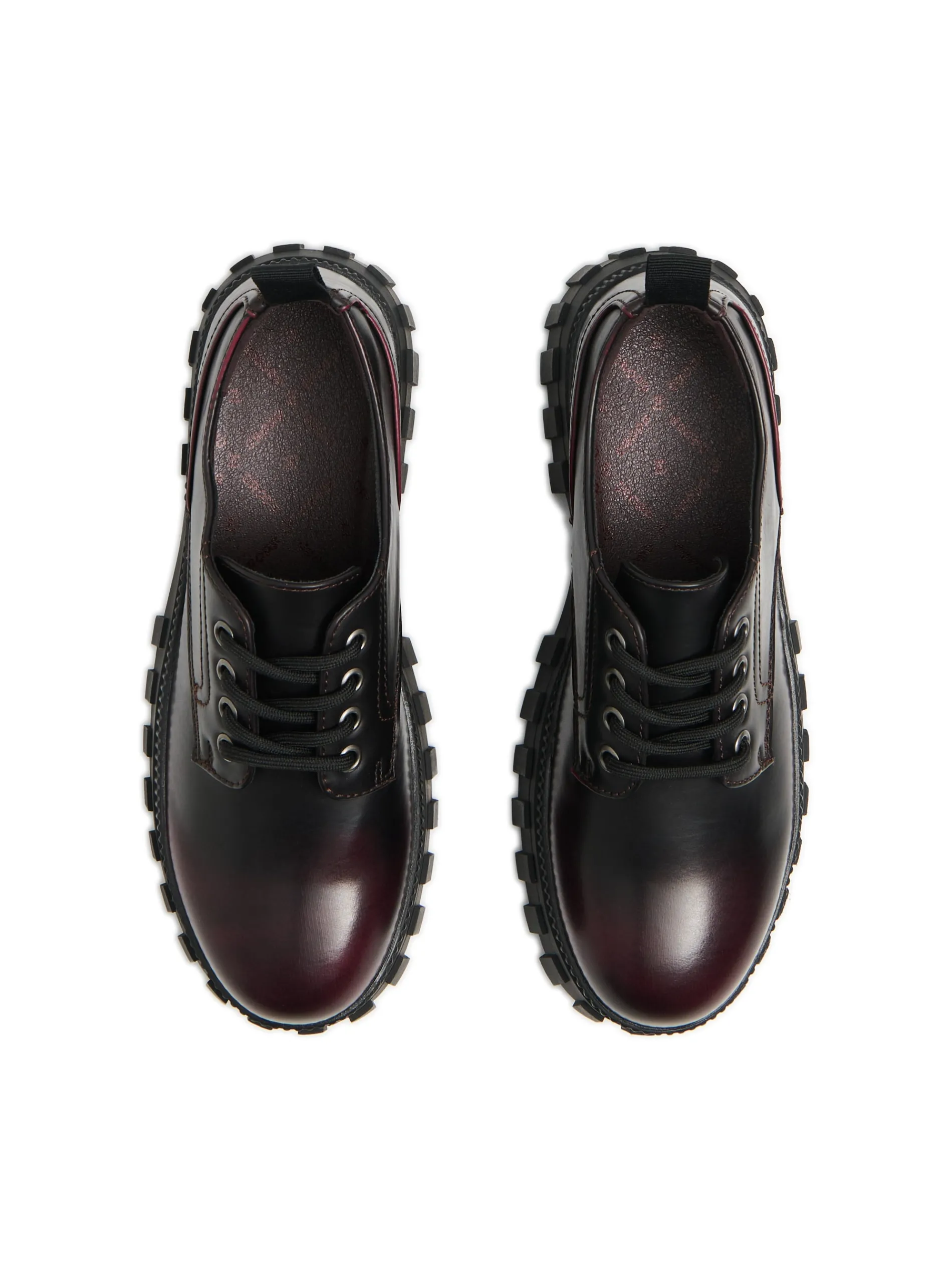 Cropp Półbuty*Bordowe półbuty derby