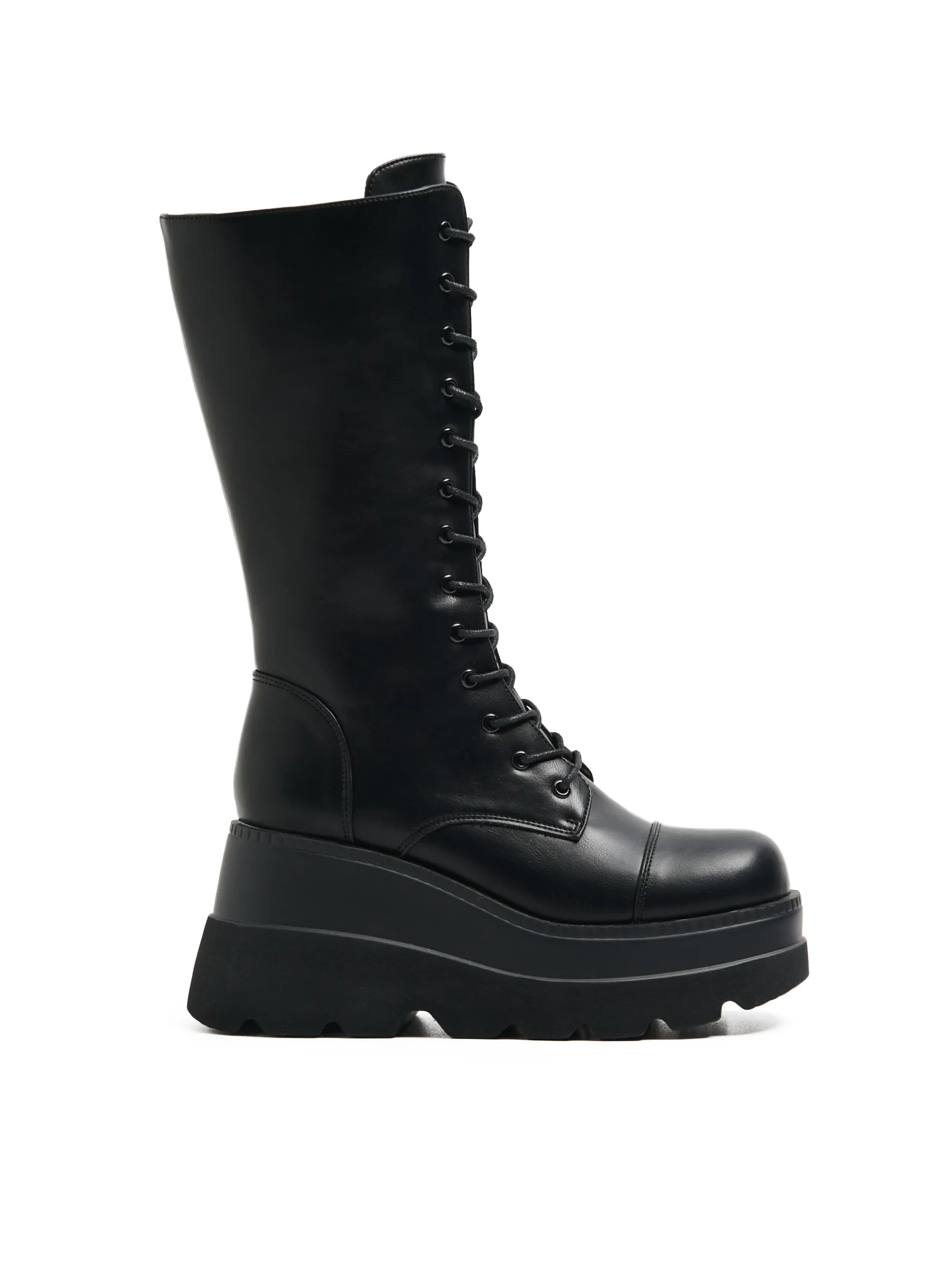 Cropp Botki, Trzewiki*Botki z imitacji skóry na platformie