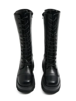 Cropp Botki, Trzewiki*Botki z imitacji skóry na platformie