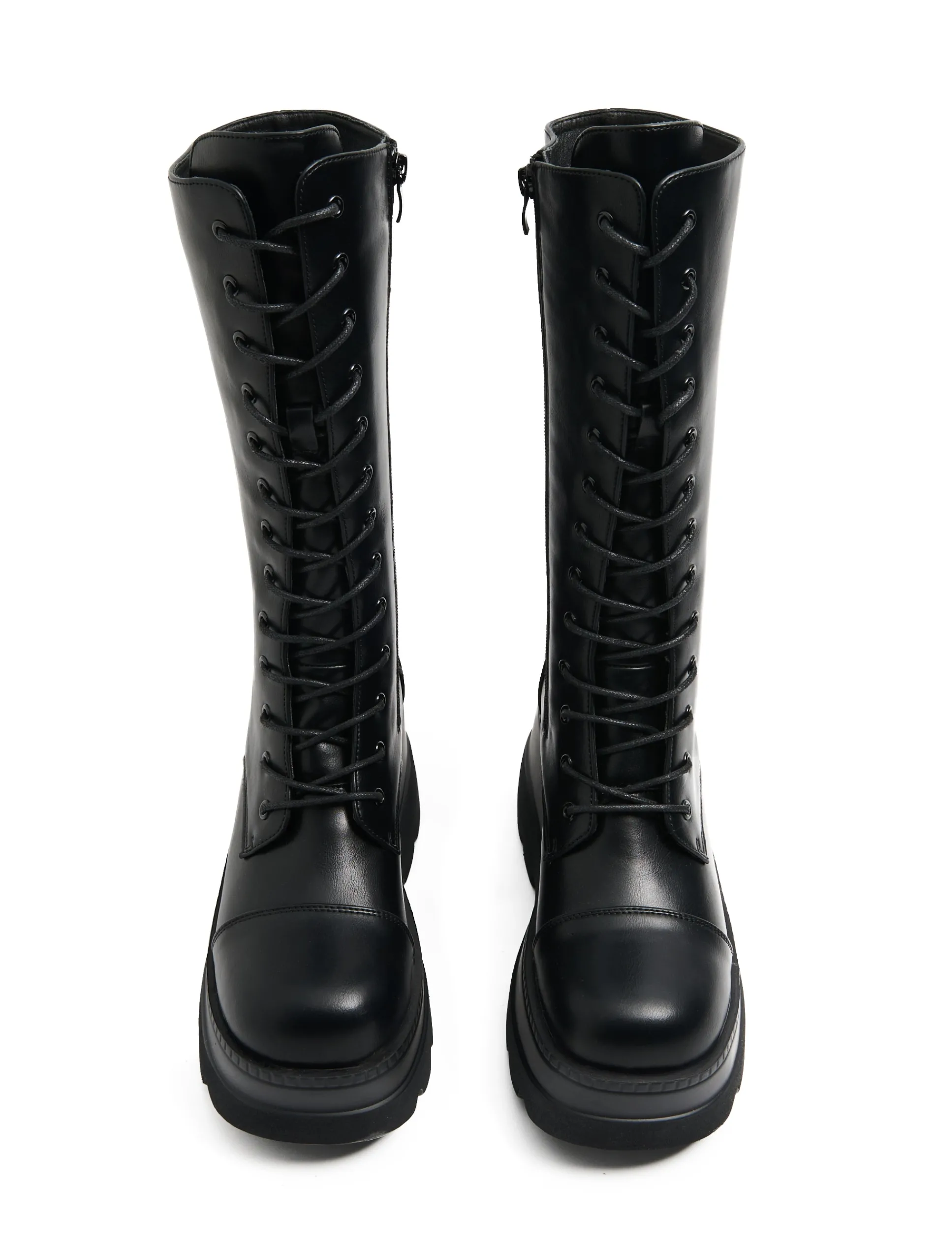 Cropp Botki, Trzewiki*Botki z imitacji skóry na platformie