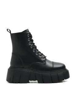 Cropp Botki, Trzewiki*Botki za kostkę z imitacji skóry