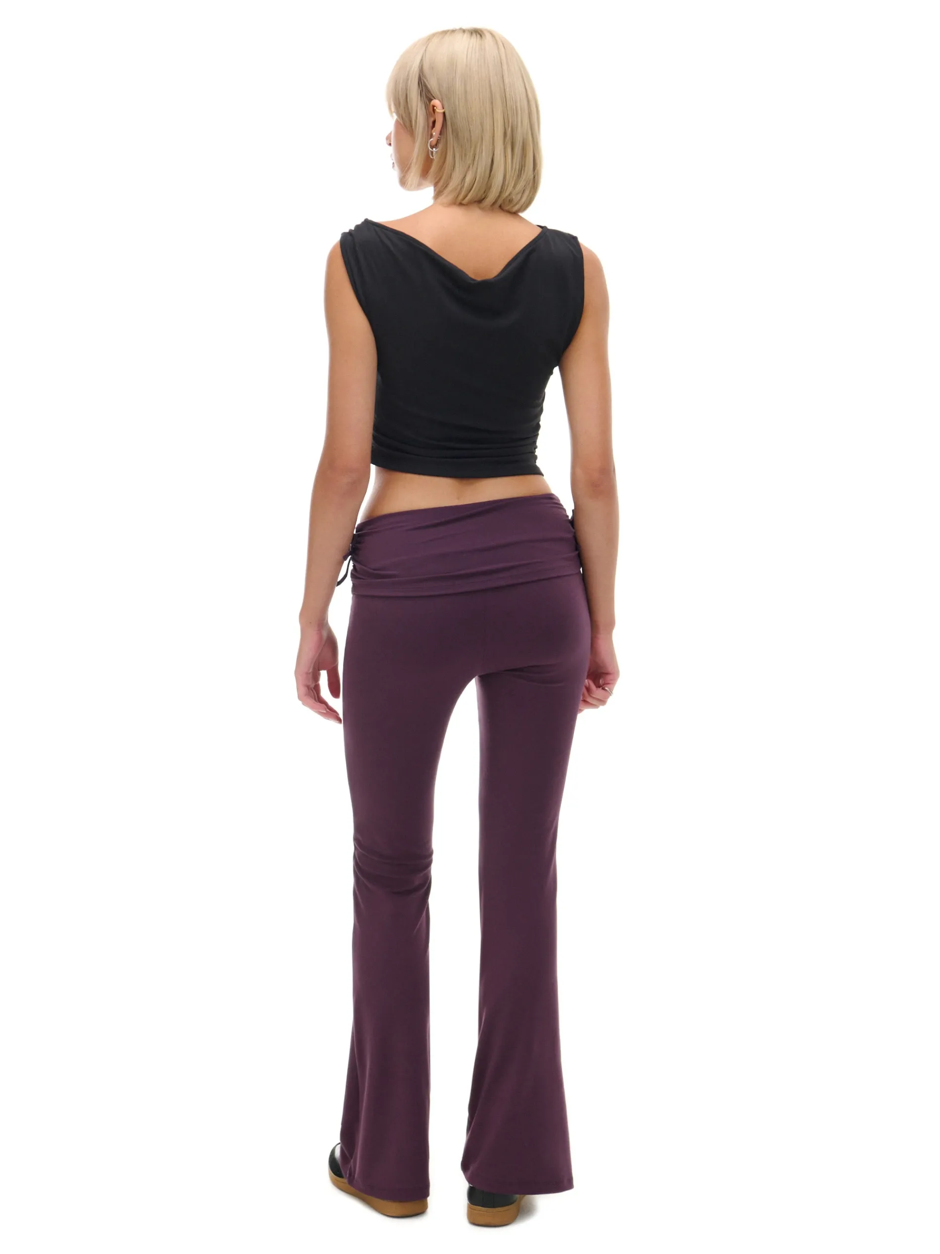 Cropp Spodnie|Sety*Burgundowe dresy z ozdobną zakładką