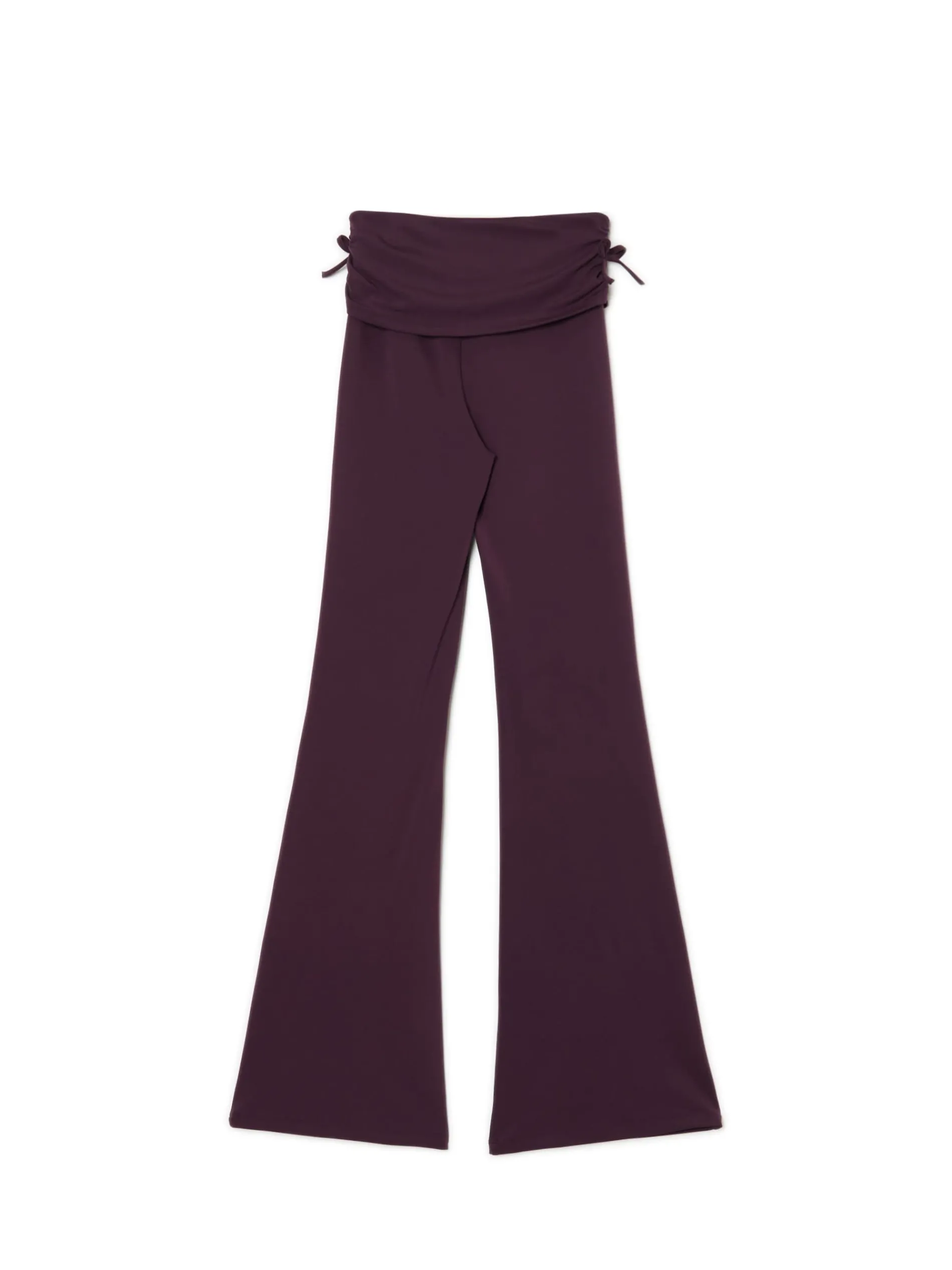 Cropp Spodnie|Sety*Burgundowe dresy z ozdobną zakładką