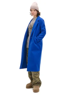 Cropp Kurtki, Płaszcze*Chabrowy długi płaszcz