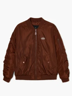 Cropp Kurtki, Płaszcze*Ciemnobrązowa kurtka bomber