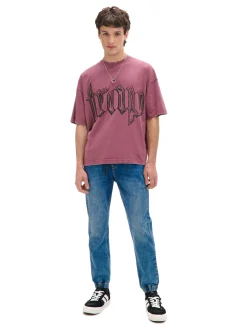 Cropp Jeansy*Ciemnoe jeansowe joggery