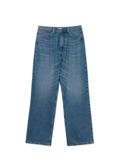 Cropp Jeansy*Ciemnoniebieskie jeansy baggy