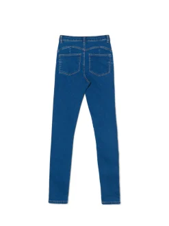 Cropp Jeansy*Ciemnoe jeansy push up TALL