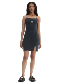 Cropp Sukienki, Kombinezony*Ciemnoszara sukienka na ramiączkach