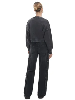 Cropp Swetry*Ciemno kardigan z agrafkami