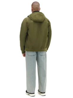 Cropp Kurtki, Płaszcze*Ciemnozielona kurtka z kapturem