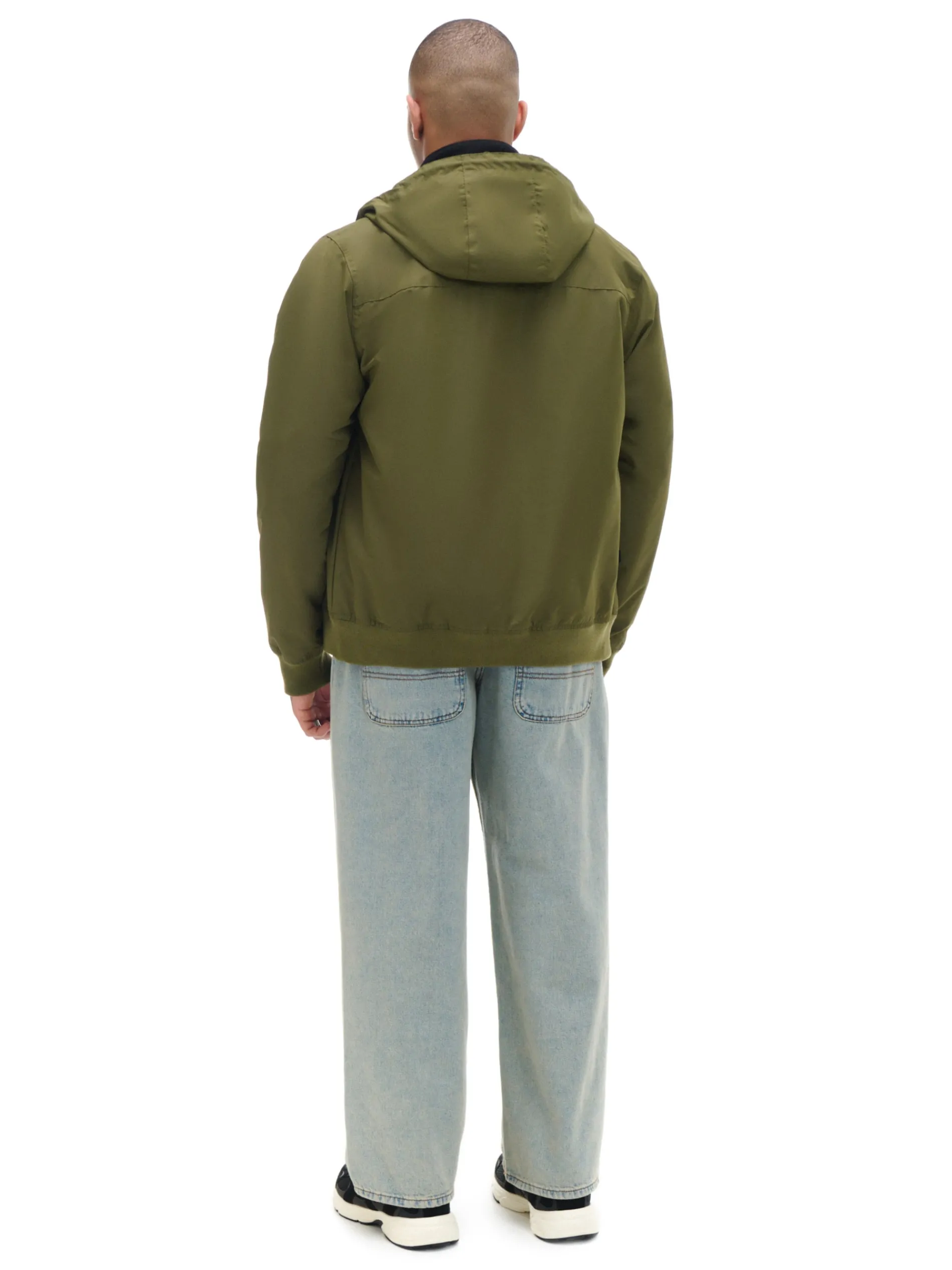 Cropp Kurtki, Płaszcze*Ciemnozielona kurtka z kapturem