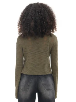 Cropp Swetry*Ciemno krótki sweter