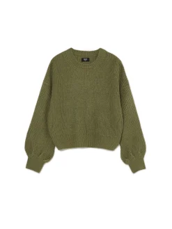 Cropp Swetry*Ciemno sweter z szerokim rękawem