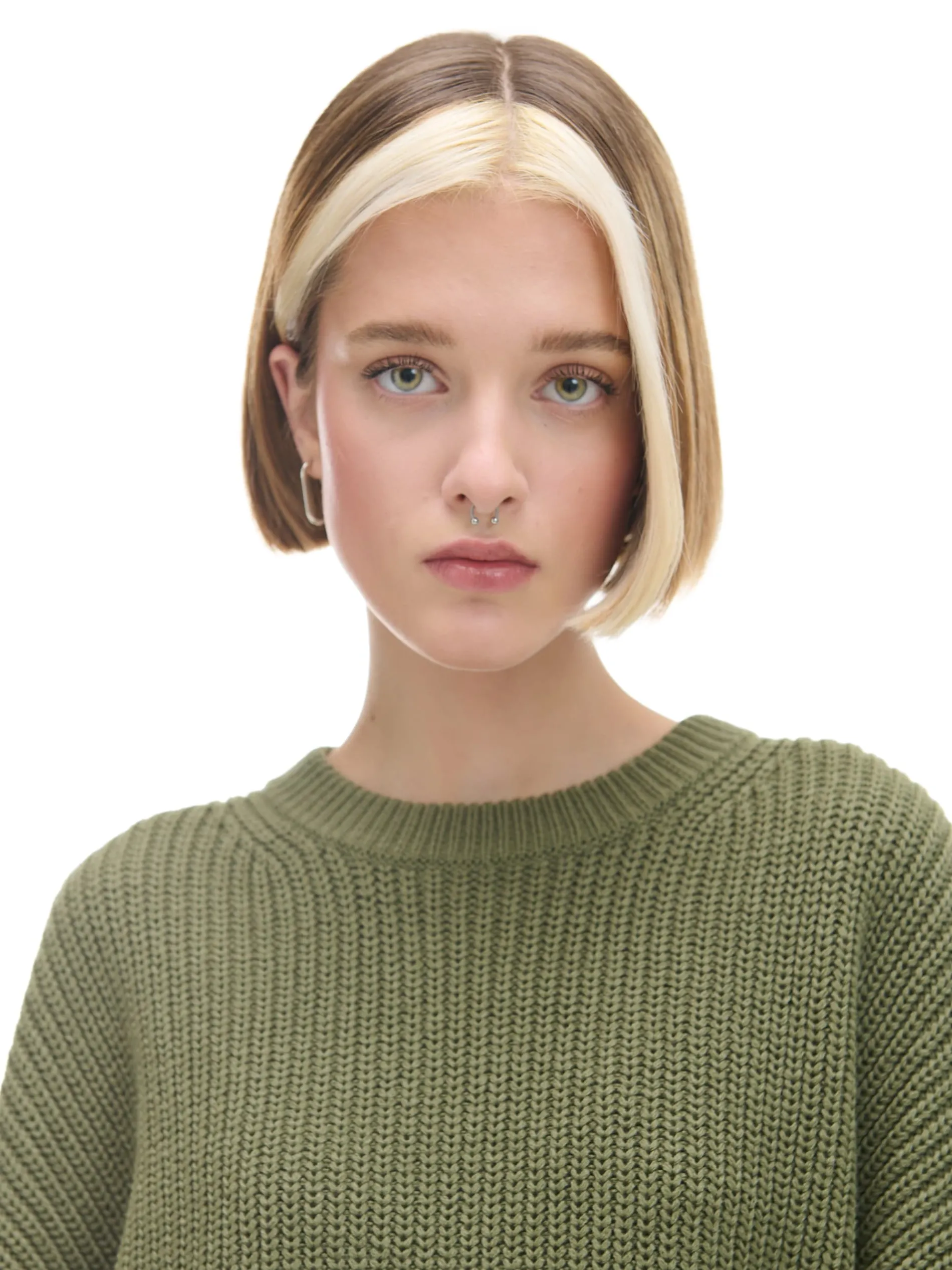 Cropp Swetry*Ciemno sweter z szerokim rękawem