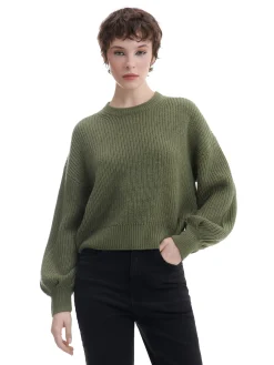 Cropp Swetry*Ciemno sweter z szerokim rękawem