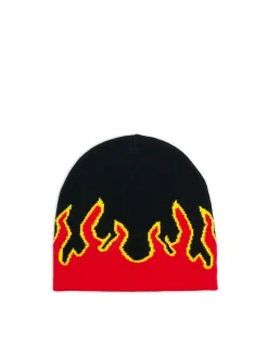 Cropp Czapki*Czapka beanie z nadrukiem płomieni