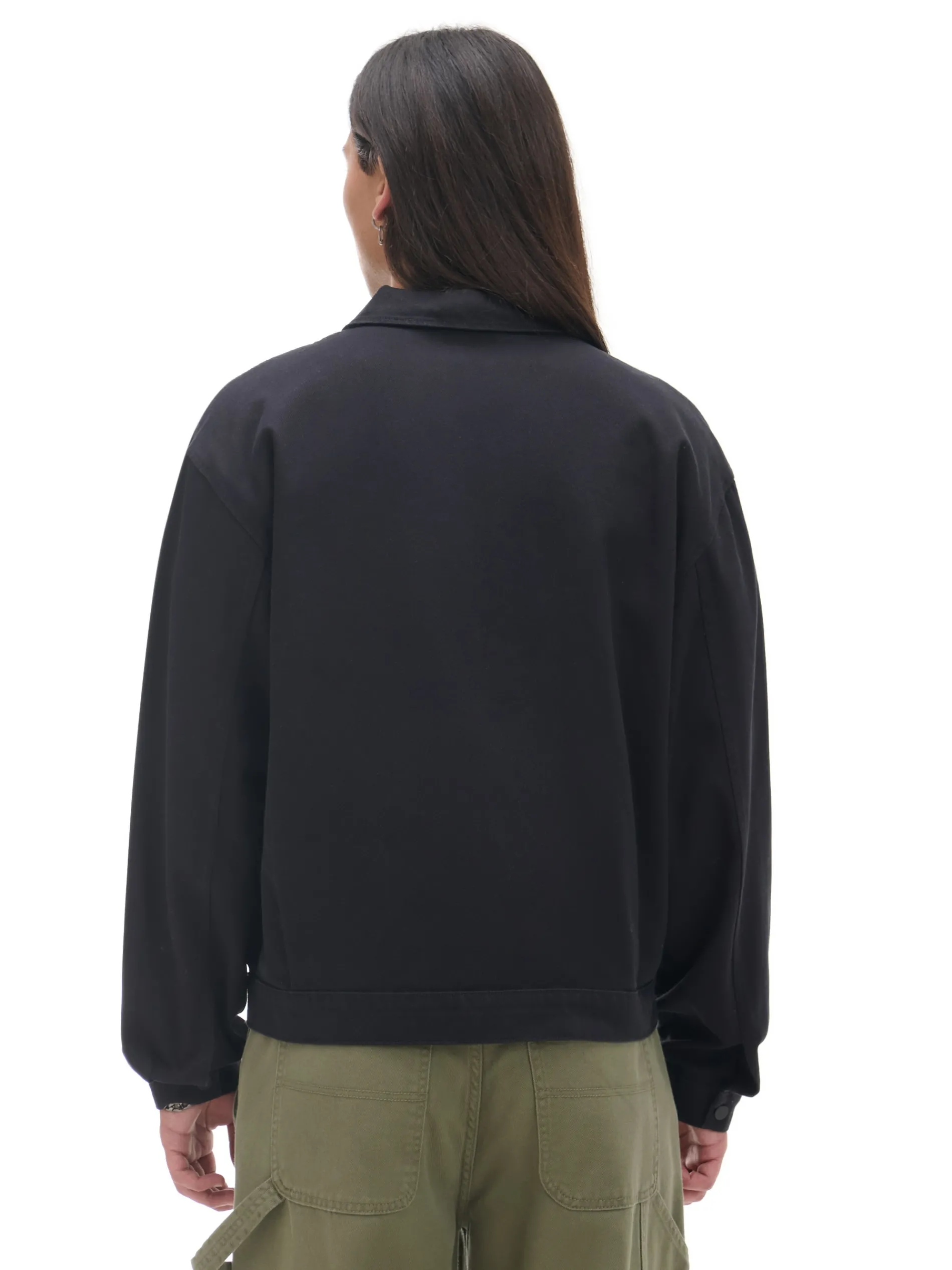 Cropp Kurtki, Płaszcze|Denim*Czarna bawełniana kurtka katanka