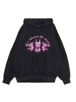 Cropp Unisex|Unisex*Czarna bluza hoodie z dobermanami UNISEX
