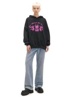 Cropp Unisex|Unisex*Czarna bluza hoodie z dobermanami UNISEX