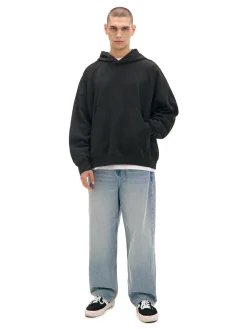 Cropp Bluzy|Sety*Czarna bluza oversize z kapturem