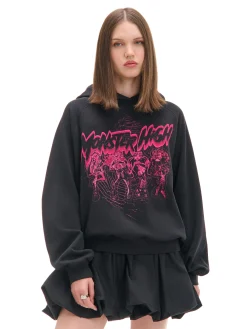 Cropp Bluzy*Czarna bluza z kapturem Monster High