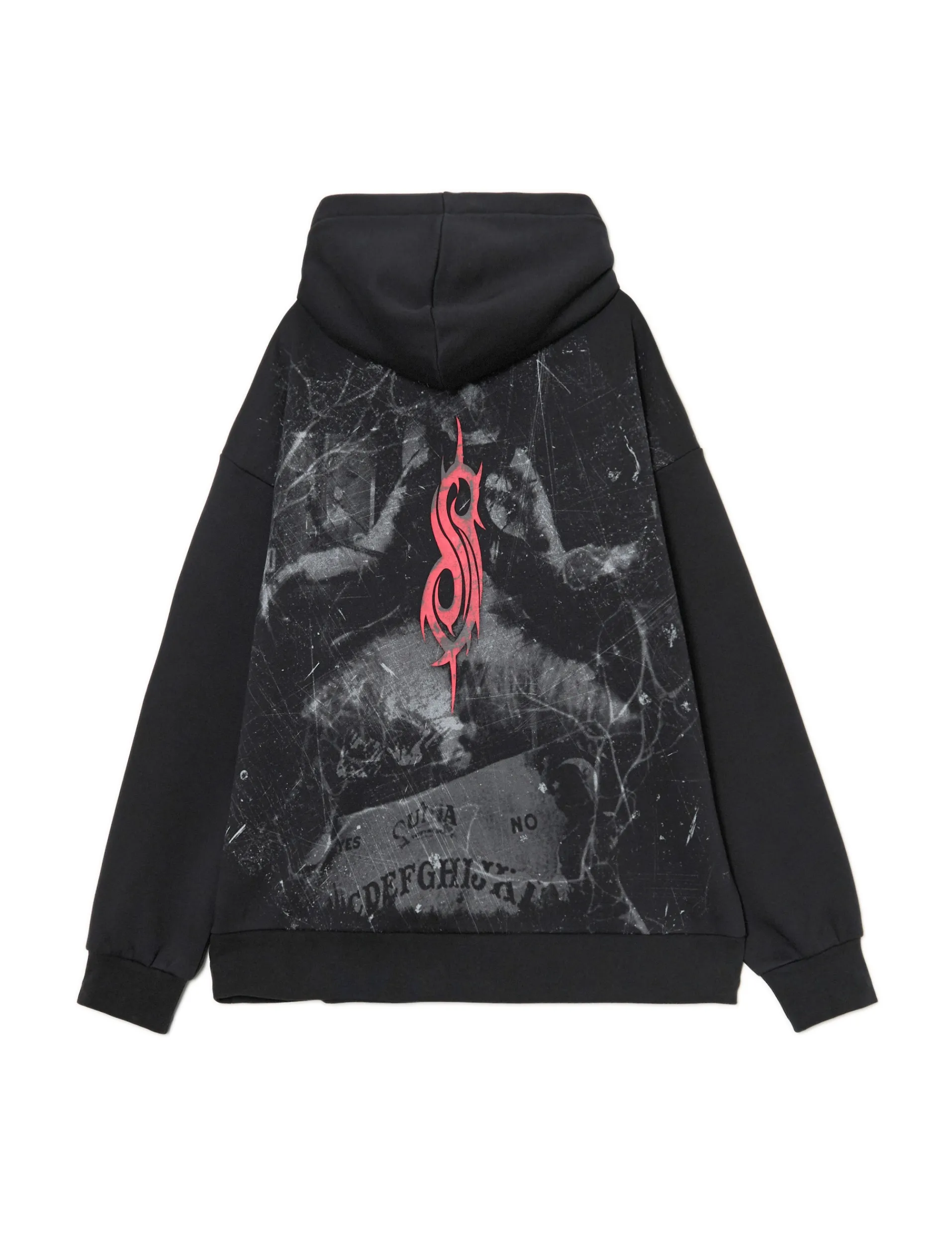 Cropp Bluzy*Czarna bluza z kapturem Slipknot